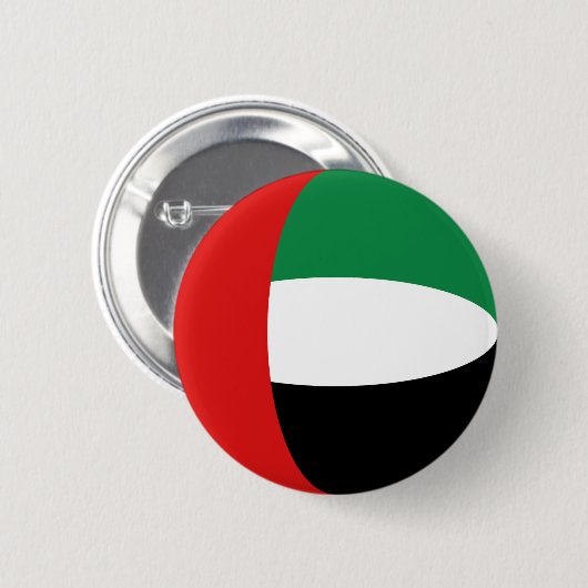 Flaggen-Knopf UAE Fisheye Button (Vorne & Hinten)