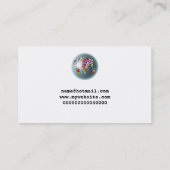 Flaggen-Kugel, Ihr Name hier Visitenkarte (Rückseite)