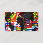 Flaggen-Kugel, Ihr Name hier, Visitenkarte (Rückseite)