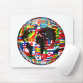 Flaggen-Kugel Mousepad (Mit Mouse)