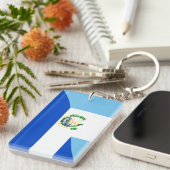 Flaggen-Landsymbol Guatemalas El Salvador halbes Schlüsselanhänger (Vorderseite rechts)