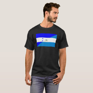 Flaggen-Landsymbol Hondurass Nicaragua halbes T-Shirt