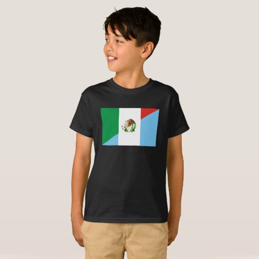 Flaggen-Landsymbol Mexikos Guatemala halbes T-Shirt (Vorne ganz)