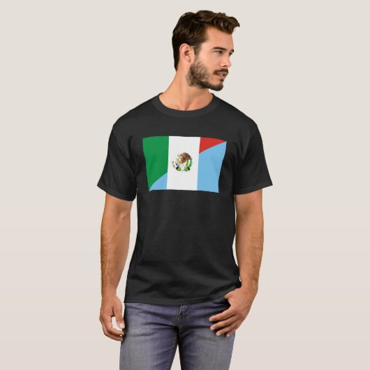 Flaggen-Landsymbol Mexikos Guatemala halbes T-Shirt (Vorne ganz)