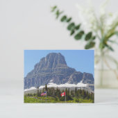 Flaggen, Logan Pass, Glacier National Park Postkarte (Stehend Vorderseite)