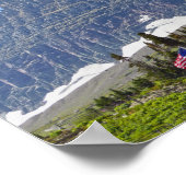 Flaggen, Loganpass, Clements Mountain, Montana Poster (Ecke)