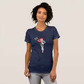 Flaggen-Mädchen Peggy Pitstop T-Shirt (Vorne ganz)