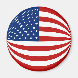 Flaggen-Magnet USA Fisheye Magnet
