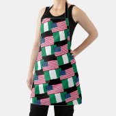 Flaggen nigerianischen amerikanischen Party Schürze (InSitu)