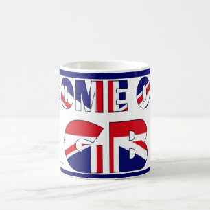 Flaggen-Olympia-Andenken-Tasse GB-Teams BRITISCHE Kaffeetasse