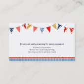 Flaggen-Partyereignis, das blaue Geschäftskarten Visitenkarte (Rückseite)