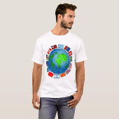 Flaggen-Planet T-Shirt (Vorne ganz)