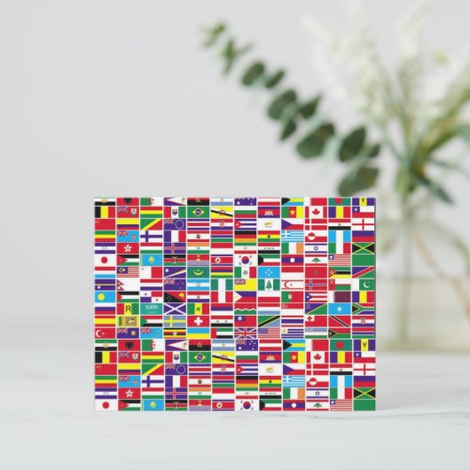 Flaggen Postkarte (Stehend Vorderseite)