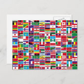 Flaggen Postkarte (Vorne/Hinten)