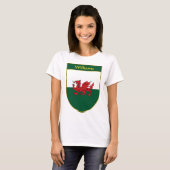Flaggen-Schild Williams Waliser T-Shirt (Vorne ganz)