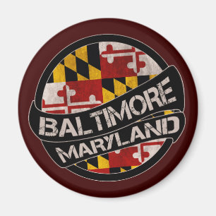 Flaggen-Schmutzmagnet Baltimores Maryland Magnet