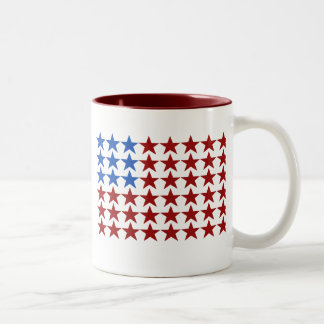 Flaggen-Sterne Zweifarbige Tasse