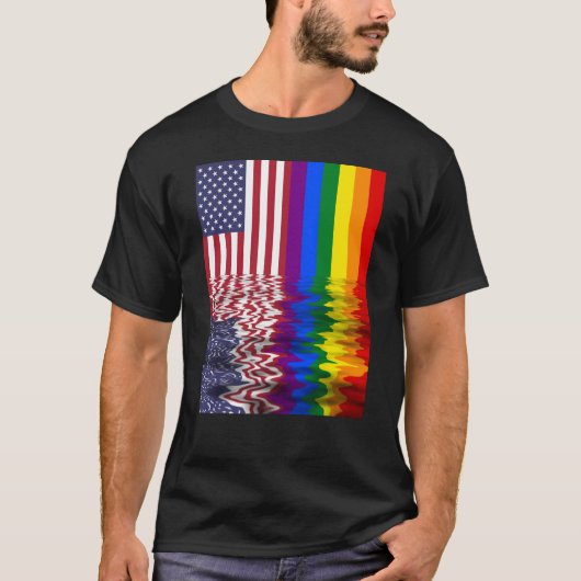 Flaggen-Stolz-Regenbogen-Farben der Flagge-LGBT T-Shirt (Vorderseite)