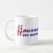 Flaggen-Tasse Havanas, Kuba Kaffeetasse (Links)