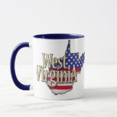 Flaggen-Tasse West Virginia USA Tasse (Links)