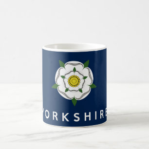 Flaggen-Textname Yorkshire-Provinzenglands Kaffeetasse