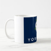 Flaggen-Textname Yorkshire-Provinzenglands Kaffeetasse (Links)