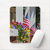 Flaggen und Blume Mousepad (Mit Mouse)