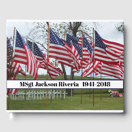 Flaggen und Grenzübergänge zu militärischen Gedenk Gästebuch