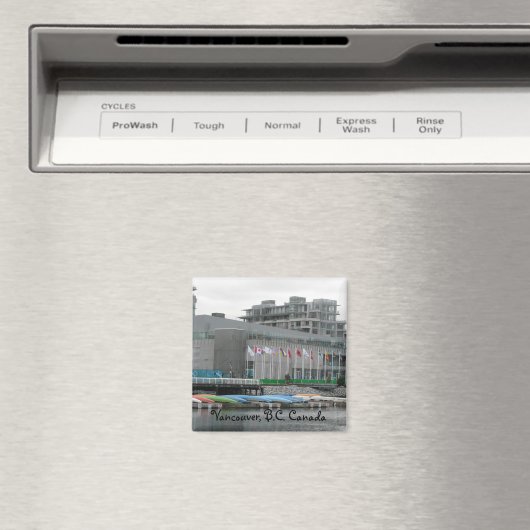 Flaggen und Kanus Magnet (In Situ (Geschirrspüler))