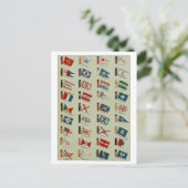 "Flaggen und Knoten" Postkarte (Stehend Vorderseite)
