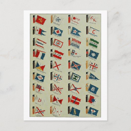 "Flaggen und Knoten" Postkarte (Vorderseite)