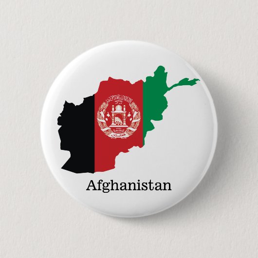 Flaggen und Länder Afghanistan Button (Vorderseite)