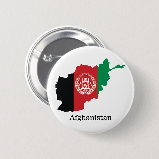 Flaggen und Länder Afghanistan Button (Vorne & Hinten)