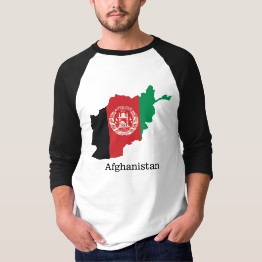 Flaggen und Länder Afghanistan T-Shirt (Vorderseite)