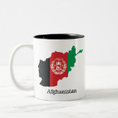 Flaggen und Länder Afghanistan Zweifarbige Tasse (Links)