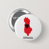 Flaggen und Länder Albanien Button (Vorne & Hinten)