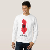 Flaggen und Länder Albanien Sweatshirt (Vorne ganz)