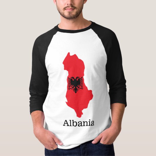 Flaggen und Länder Albanien T - Shirt (Vorderseite)