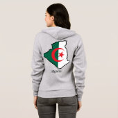 Flaggen und Länder Algerien Hoodie (Schwarz voll)