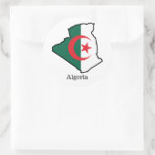 Flaggen und Länder Algerien Runder Aufkleber (Tasche)