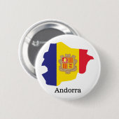 Flaggen und Länder Andorra Button (Vorne & Hinten)