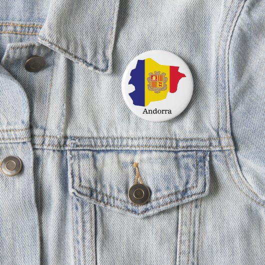 Flaggen und Länder Andorra Button (Beispiel)