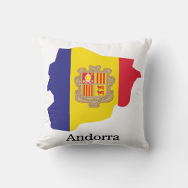 Flaggen und Länder Andorra Kissen