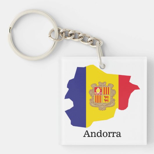 Flaggen und Länder Andorra Schlüsselanhänger (Vorderseite)