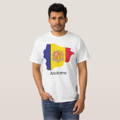 Flaggen und Länder Andorra T-Shirt (Vorne ganz)
