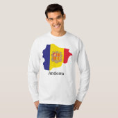 Flaggen und Länder Andorra T-Shirt (Vorne ganz)
