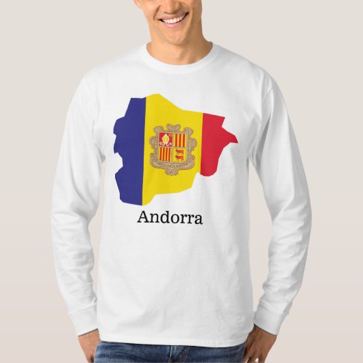 Flaggen und Länder Andorra T-Shirt (Vorderseite)