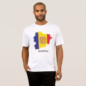 Flaggen und Länder T - Shirt Andorra (Vorne ganz)