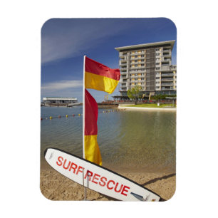Flaggen und Surf-Rettungsboard Magnet