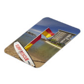 Flaggen und Surf-Rettungsboard Magnet (Linke Seite)